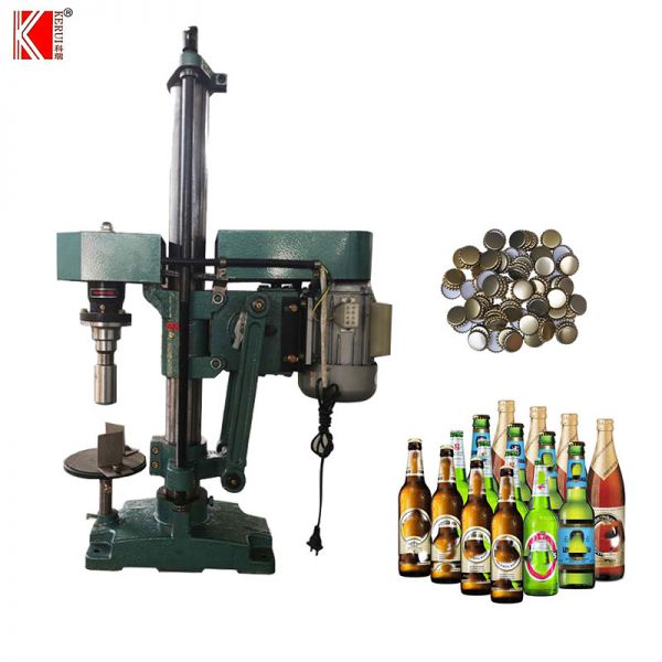 小型半自動玻璃瓶啤酒旋蓋機
